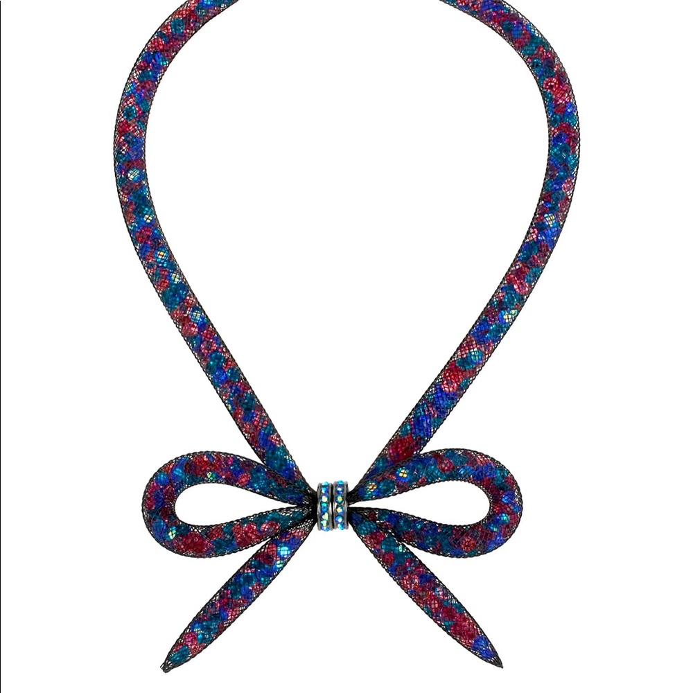 Betsy Johnson Mesh Bow Necklace